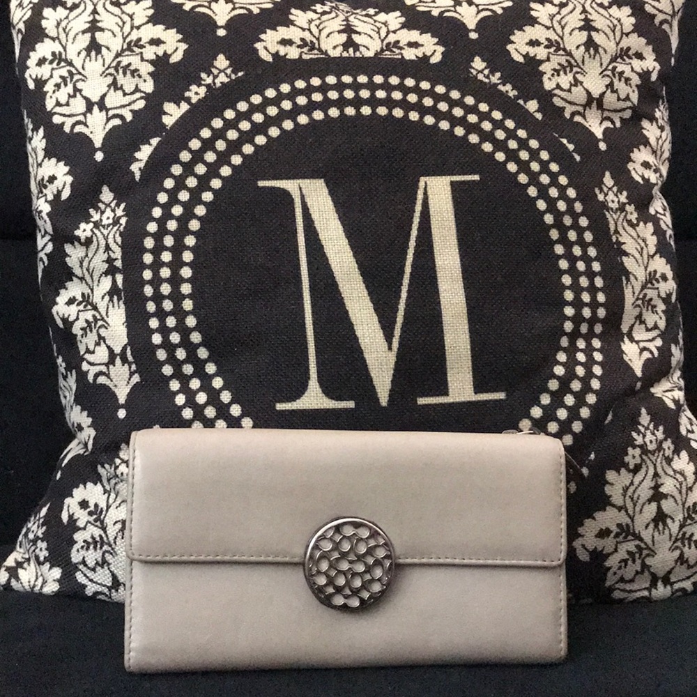 Grey coach wallet